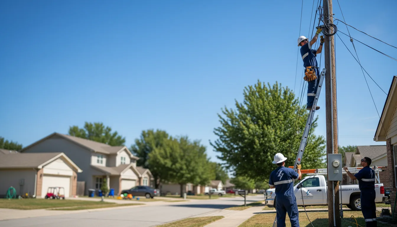Residential electrician providing installation services in Springville, NY